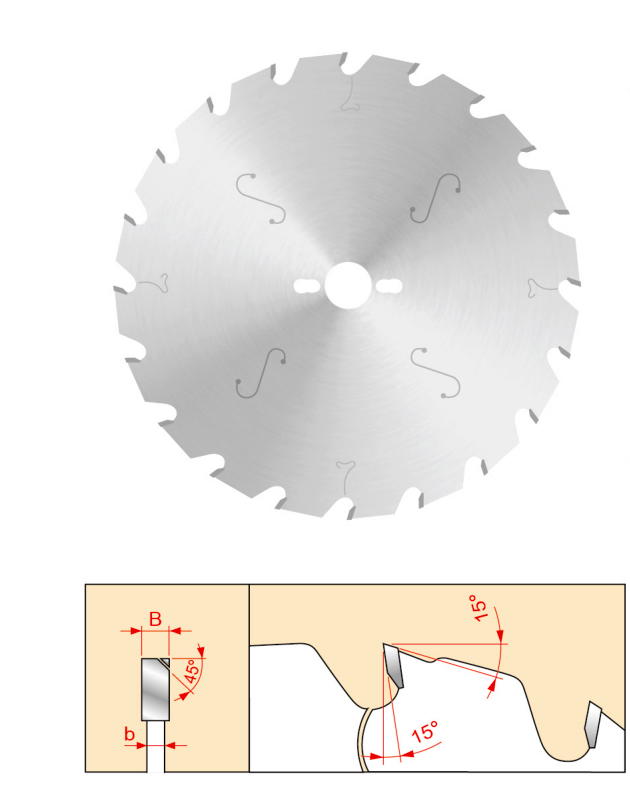 Composite board saw blade