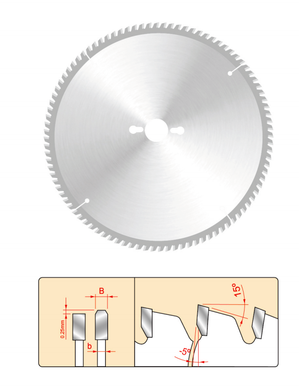 Hard plastic saw blade